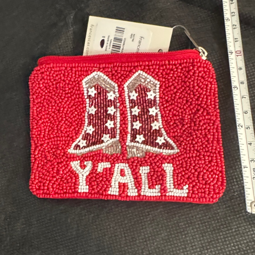 Francesca's Collections Vibrant Red Pouch - Picture 5 of 5